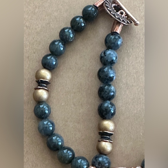 30 inch long Labradorite bead Necklace NWOT - Picture 8 of 12